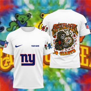 Limited Edition – Customized NFL New York Giants x Grateful Dead T-Shirt