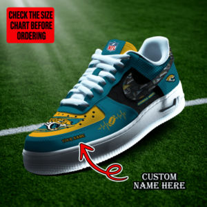 Limited Edition – Customized NFL Jacksonville Jaguars Af1 Shoes