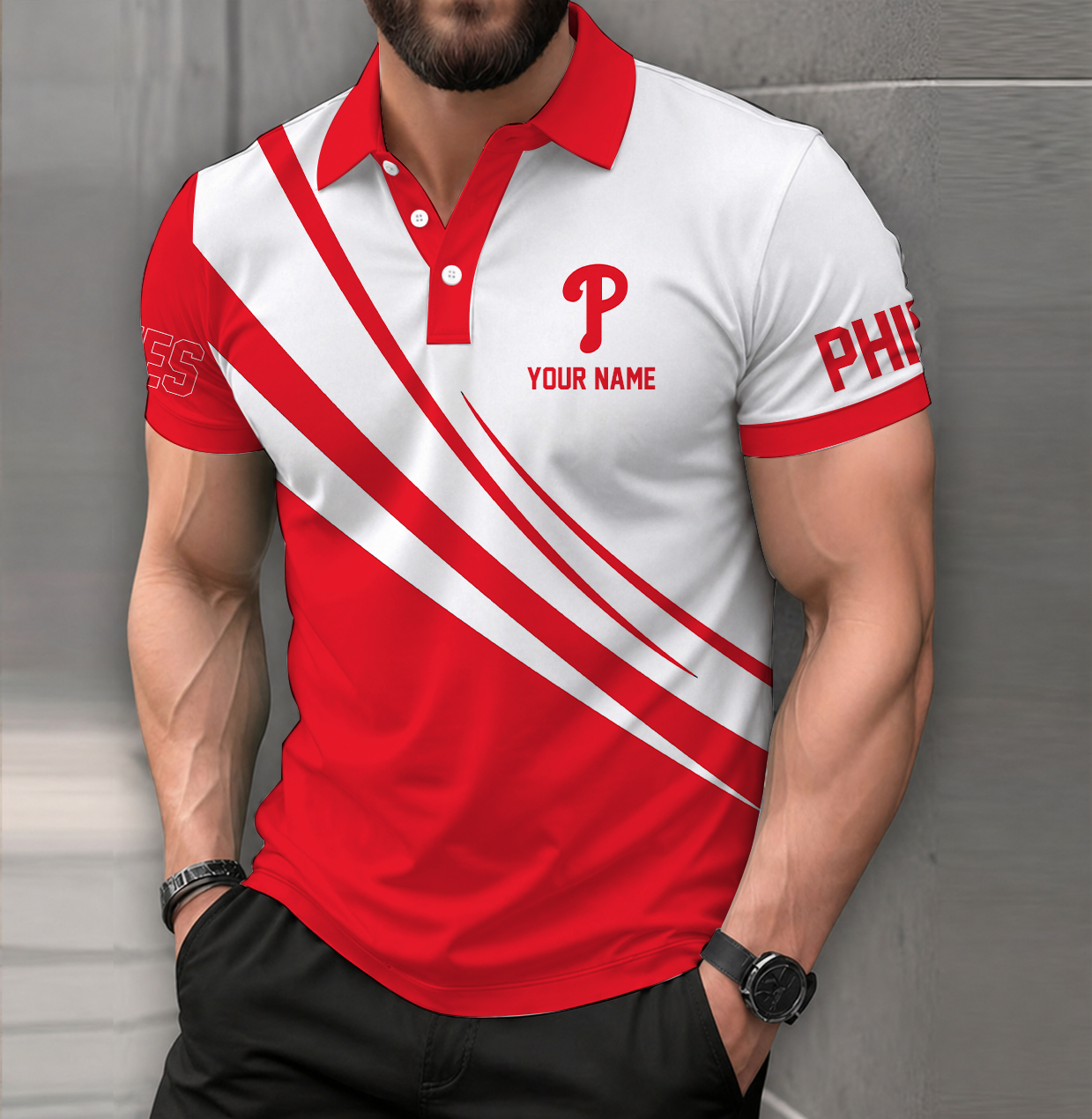 Limited Edition – Customized MLB Philadelphia Phillies Polo Shirt