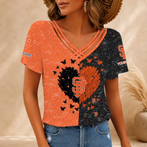 Limited Edition – Customized MLB San Francisco Giants V-Neck Shirt