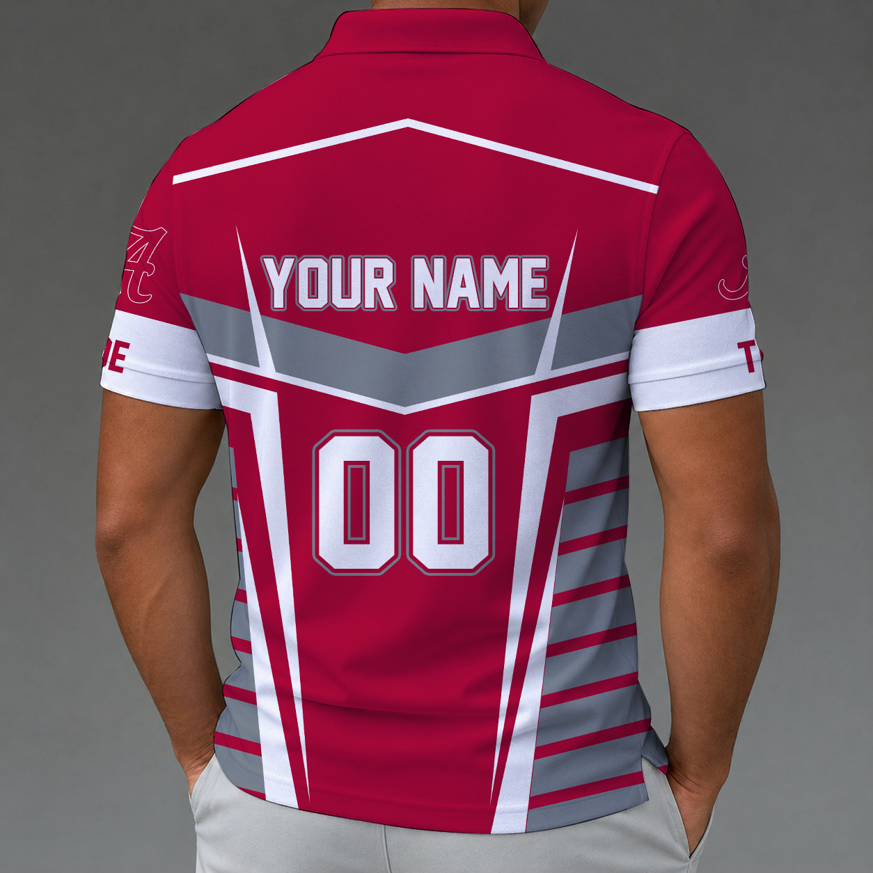 Limited Edition – New Customized NCAA Alabama Crimson Tide Zip Polo Shirt - Image 2