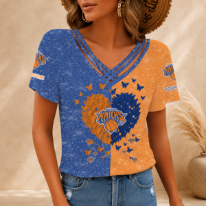 Limited Edition – Customized NBA New York Knicks V-Neck Shirt