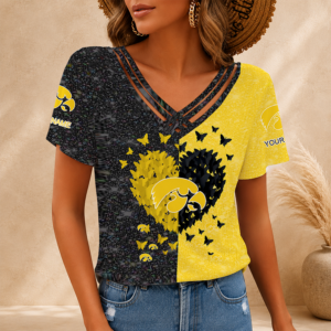 Limited Edition – Customized NCAA Iowa Hawkeyes V-Neck Shirt