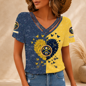 Limited Edition – Customized NBA Denver Nuggets V-Neck Shirt