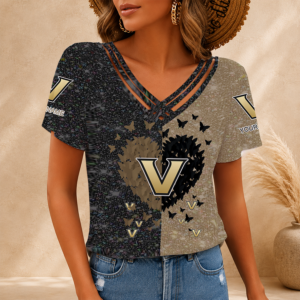 Limited Edition – Customized NCAA Vanderbilt Commodores V-Neck Shirt