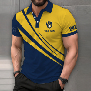 Limited Edition – Customized MLB Milwaukee Brewers Polo Shirt