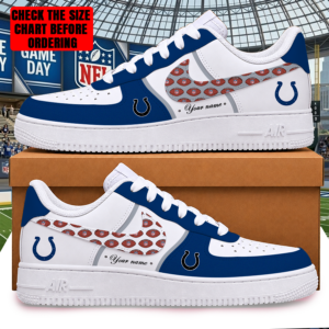 Limited Edition – Customized NFL Indianapolis Colts Af1 Shoes