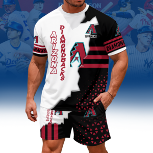Limited Edition – Customized MLB Arizona Diamondbacks Unisex T-Shirt & Shorts Set