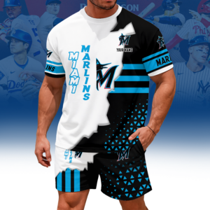Limited Edition – Customized MLB MiaMiami Marlins Unisex T-Shirt & Shorts Set