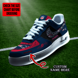 Limited Edition – Customized NFL New England Patriots Af1 Shoes