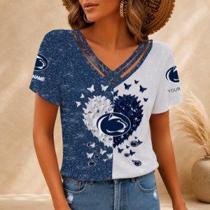 Limited Edition – Customized NCAA Penn State Nittany Lions V-Neck Shirt