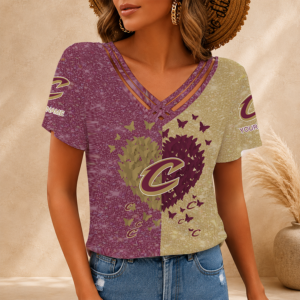 Limited Edition – Customized NBA Cleveland Cavaliers V-Neck Shirt