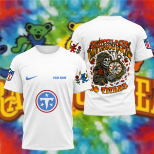 Limited Edition – Customized NFL Tennessee Titans x Grateful Dead T-Shirt