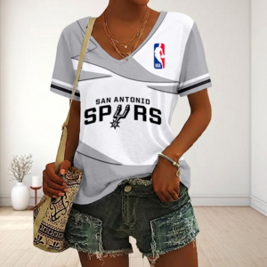 Limited Edition – Customized NBA San Antonio Spurs V-Neck Female Shirt