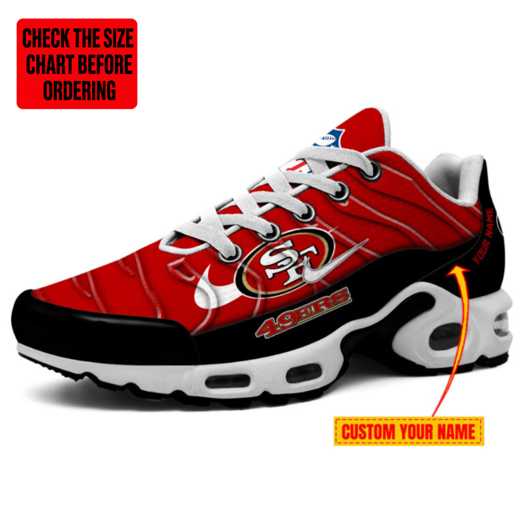 Limited Edition – Customized NFL San Francisco 49Ers Air Max Plus Sneakers