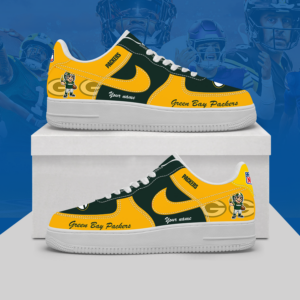 Limited Edition – Customized NFL Green Bay Packers Af1 Shoes