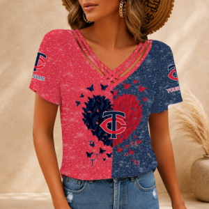 Limited Edition – Customized MLB Minnesota Twins V-Neck Shirt