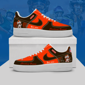 Limited Edition – Customized NFL Cleveland Browns Af1 Shoes