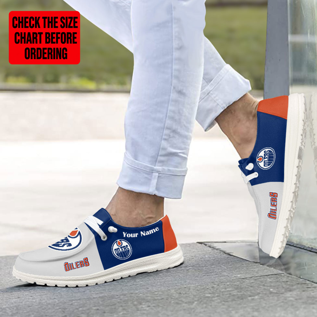 Limited Edition – Customized NHL Edmonton Oilers Premium Loafer Shoes
