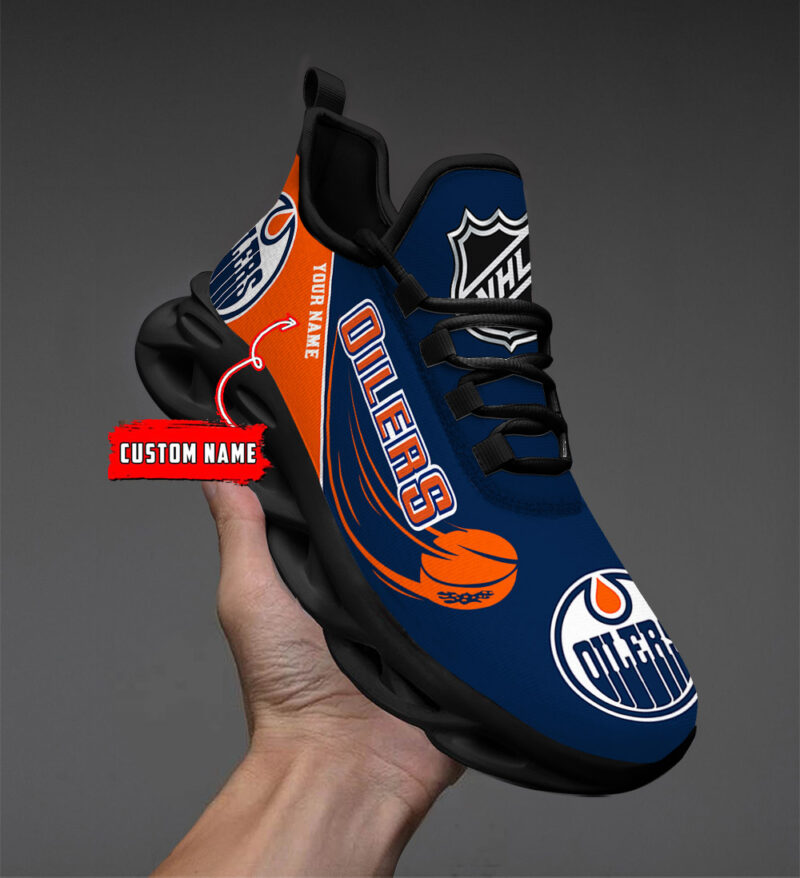 Limited Edition – Customized NHL Edmonton Oilers Max Soul Shoes - Image 3