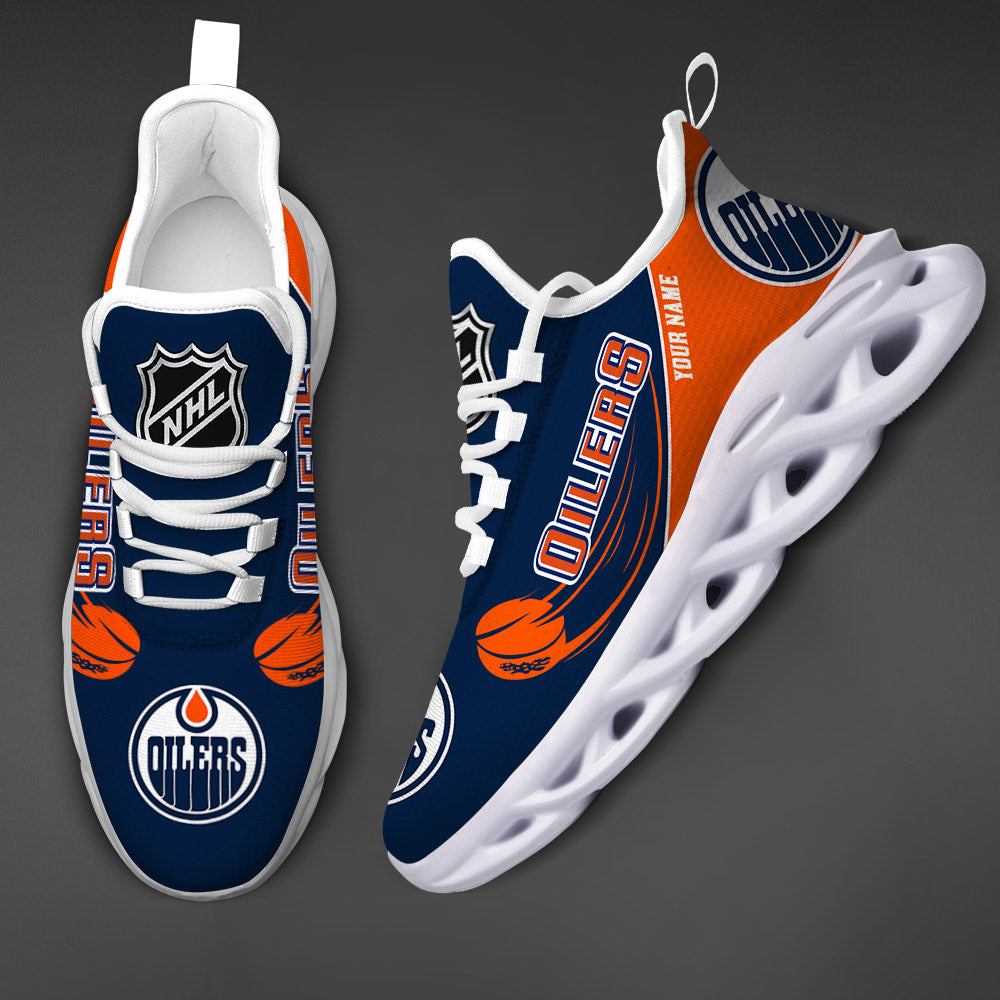 Limited Edition – Customized NHL Edmonton Oilers Max Soul Shoes - Image 4
