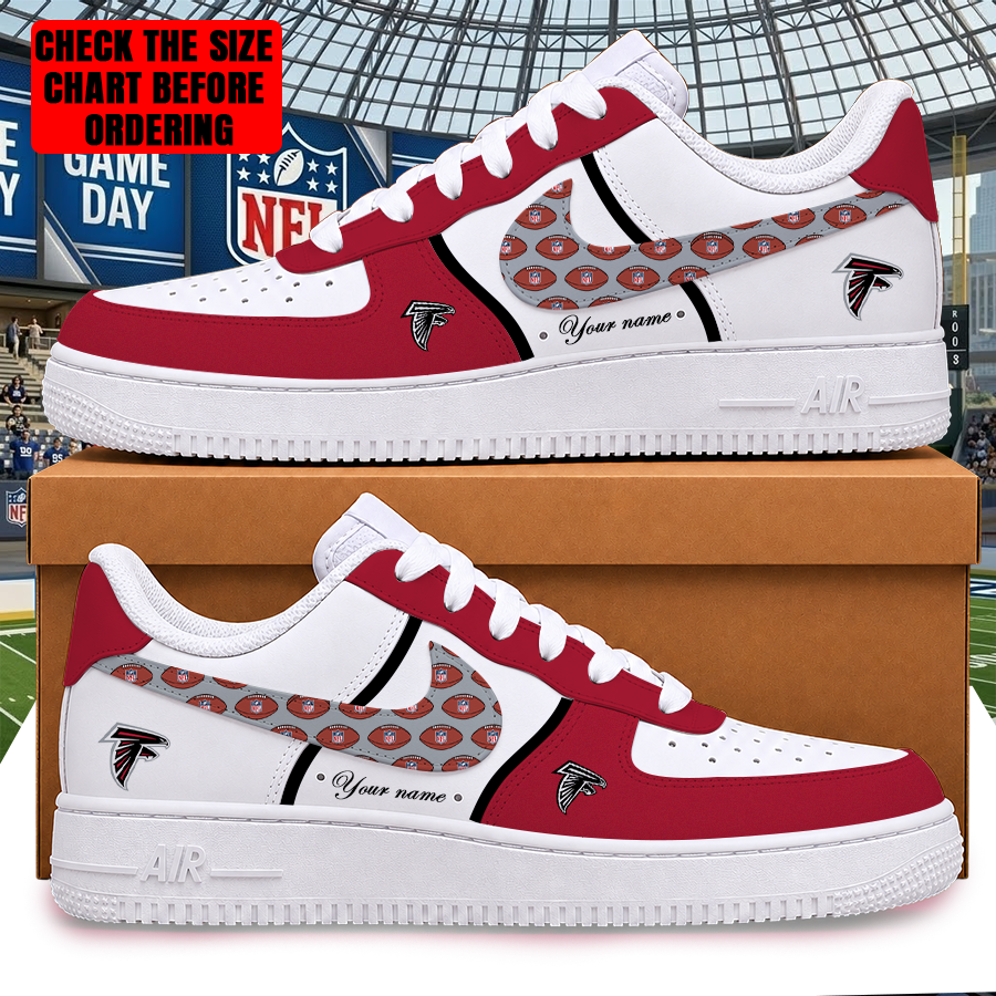 Limited Edition – Customized NFL Atlanta Falcons Af1 Shoes