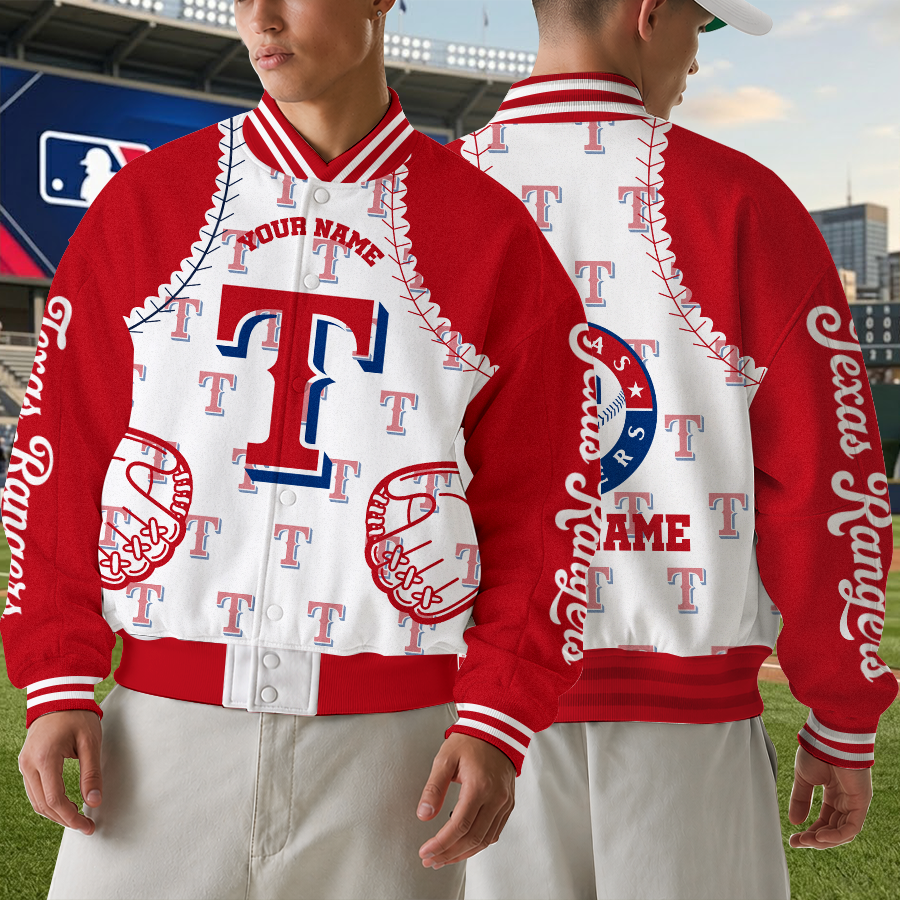 Limited Edition – Customized MLB Texas Rangers Baseball Jacket