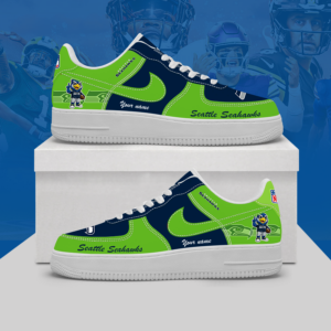 Limited Edition – Customized NFL Seattle Seahawks Af1 Shoes