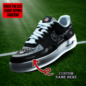 Limited Edition – Customized NFL Las Vegas Raiders Af1 Shoes