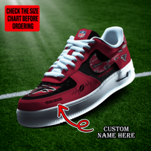 Limited Edition – Customized NFL Atlanta Falcons Af1 Shoes