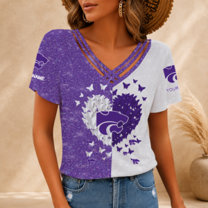 Limited Edition – Customized NCAA Kansas State Wildcats V-Neck Shirt