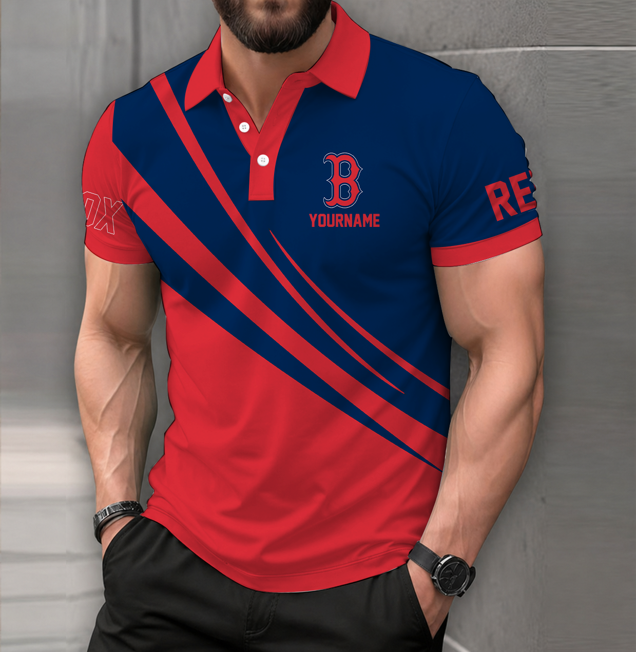 Limited Edition – Customized MLB Boston Red Sox Polo Shirt