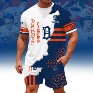Limited Edition – Customized MLB Detroit Tigers Unisex T-Shirt & Shorts Set