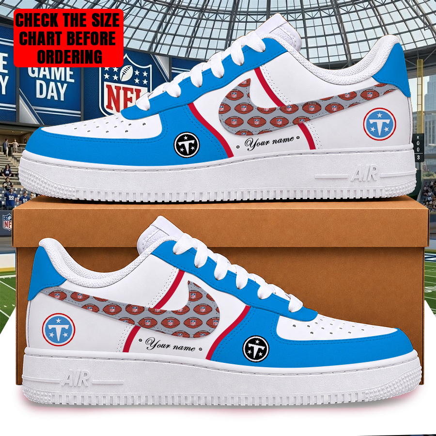 Limited Edition – Customized NFL Tennessee Titans Af1 Shoes