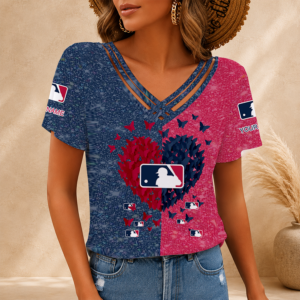 Limited Edition – Customized MLB Major League Baseball V-Neck Shirt