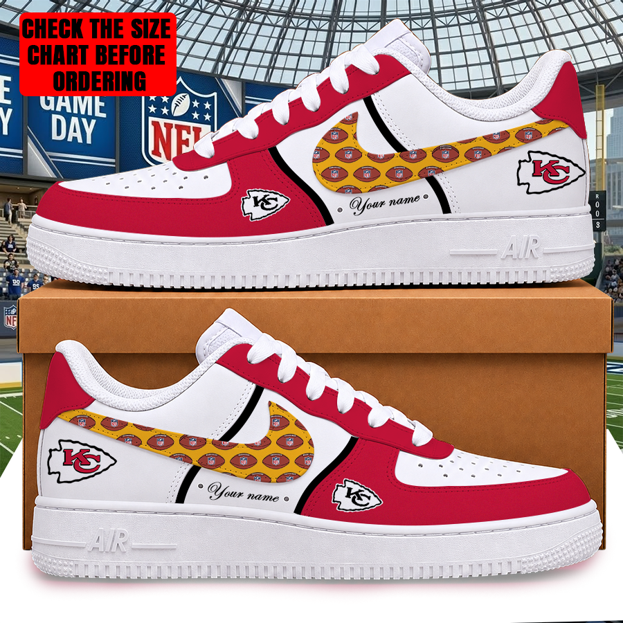 Limited Edition – Customized NFL Kansas City Chiefs Af1 Shoes