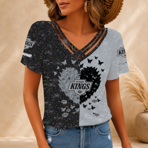Limited Edition – Customized NHL Los Angeles Kings V-Neck Shirt