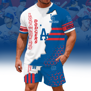 Limited Edition – Customized MLB Los Angeles Dodgers Unisex T-Shirt & Shorts Set