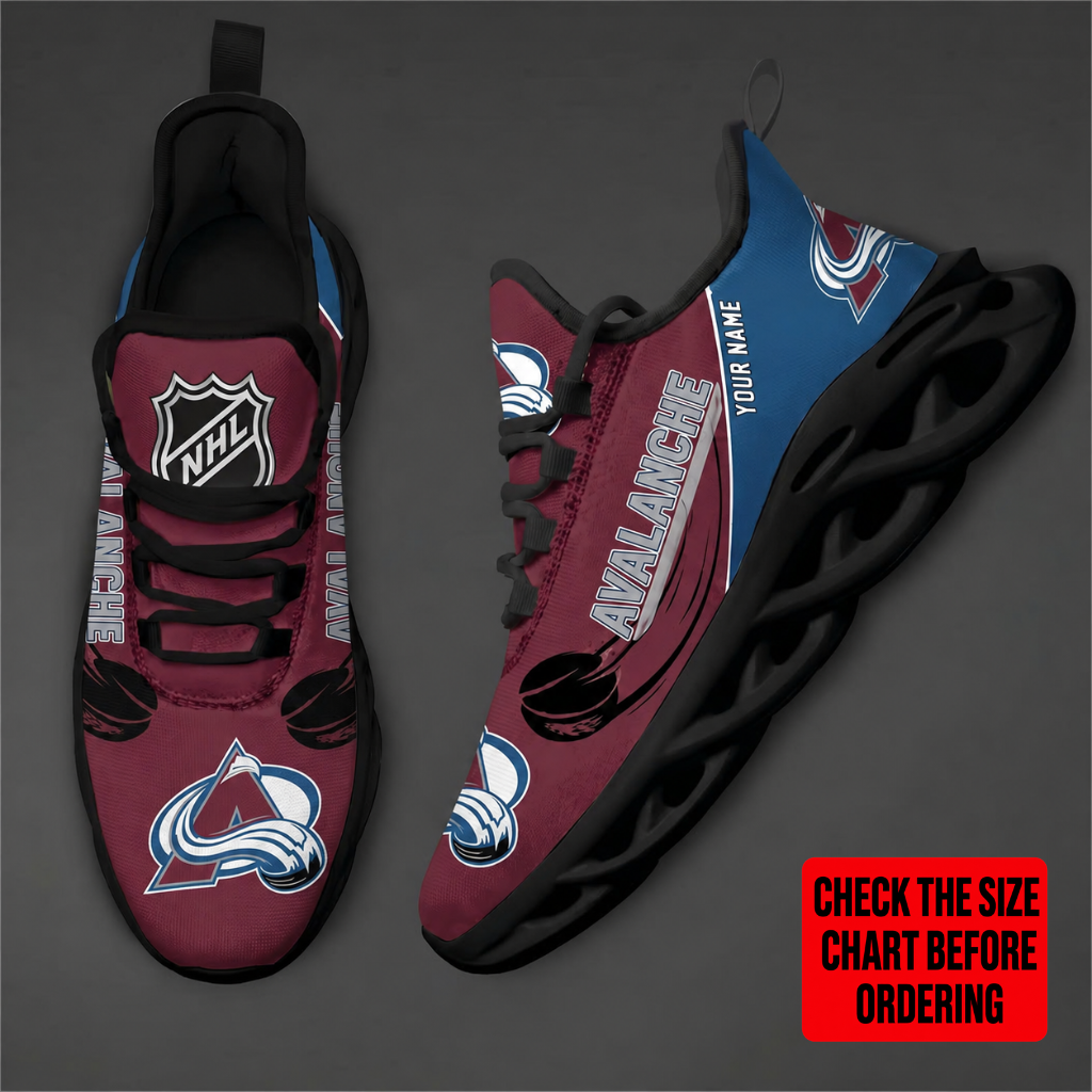 Limited Edition – Customized NHL Colorado Avalanche Max Soul Shoes