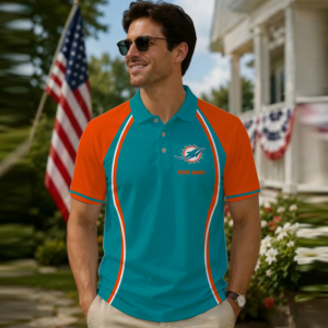 Limited Edition – Customized NFL Miami Dolphins Polo Shirt TTH2107102