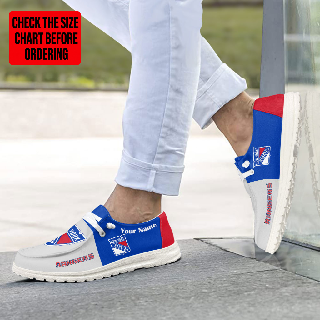 Limited Edition – Customized NHL New York Rangers Premium Loafer Shoes