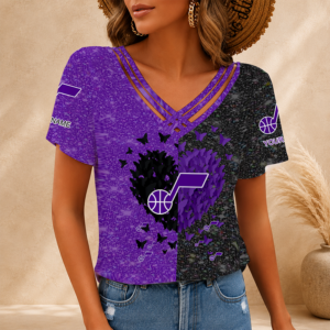 Limited Edition – Customized NBA Utah Jazz V-Neck Shirt