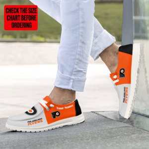 Limited Edition – Customized NHL Philadelphia Flyers Premium Loafer Shoes