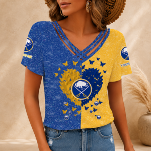 Limited Edition – Customized NHL Buffalo Sabres V-Neck Shirt