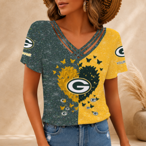 Limited Edition – Customized NFL Green Bay Packers V-Neck Shirt