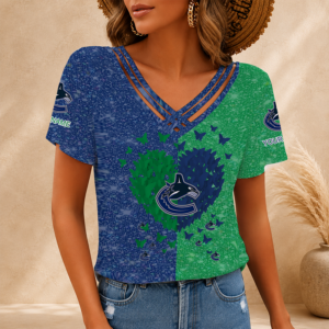 Limited Edition – Customized NHL Vancouver Canucks V-Neck Shirt