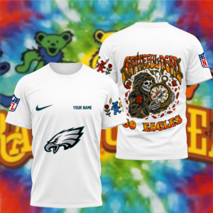 Limited Edition – Customized NFL Philadelphia Eagles x Grateful Dead T-Shirt