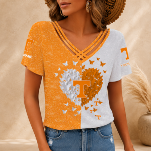 Limited Edition – Customized NCAA Tennessee Volunteers V-Neck Shirt