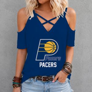 Limited Edition – Customized NBA Indiana Pacers Criss Cross V-Neck Top