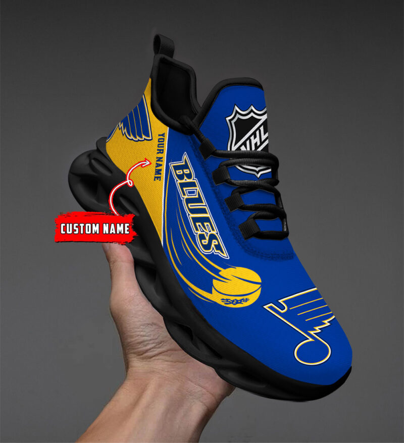 Limited Edition – Customized NHL St. Louis Blues Max Soul Shoes - Image 3